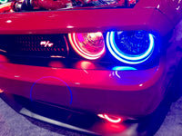 Thumbnail for Oracle 08-14 Dodge Challenger Dynamic Surface Mount Headlight Halo Kit - - Dynamic SEE WARRANTY