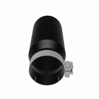 Thumbnail for MagnaFlow Tip Stainless Black Coated Single Wall Round Single Outlet 5in Dia 4in Inlet 13in L
