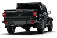 Thumbnail for Rally Armor 19-24 Jeep Gladiator JT (Incl. Overland/Sport/Sport S) Black Mud Flap w/Grey Logo