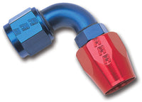 Thumbnail for Russell Performance -6 AN Red/Blue 90 Degree Full Flow Hose End
