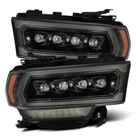 Thumbnail for AlphaRex 19-21 Ram 2500 NOVA LED Proj Headlights Plank Style Alpha Blk w/Activ Light/Seq Signal/DRL