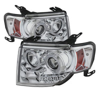 Thumbnail for Spyder Ford Escape 08-12 Projector Headlights Halogen Model Only - DRL Chrome PRO-YD-FES08-DRL-C