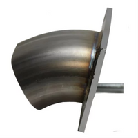 Thumbnail for Granatelli 3.0in 45 Deg Angle True Oval Turn Down