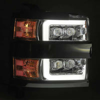 Thumbnail for AlphaRex 15-18 Chevy 2500HD NOVA LED Proj Headlights Plank Style Black w/Activ Light/Seq Signal/DRL