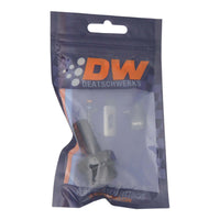 Thumbnail for DeatschWerks 10AN ORB Male to 1/2in Male Triple Barb Fitting (Incl O-Ring) - Anodized Matte Black