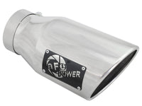 Thumbnail for aFe MACH Force-XP 304 SS Right Side Single Wall Polished Exhaust Tip 4in Inlet x 6in Outlet x 12in L
