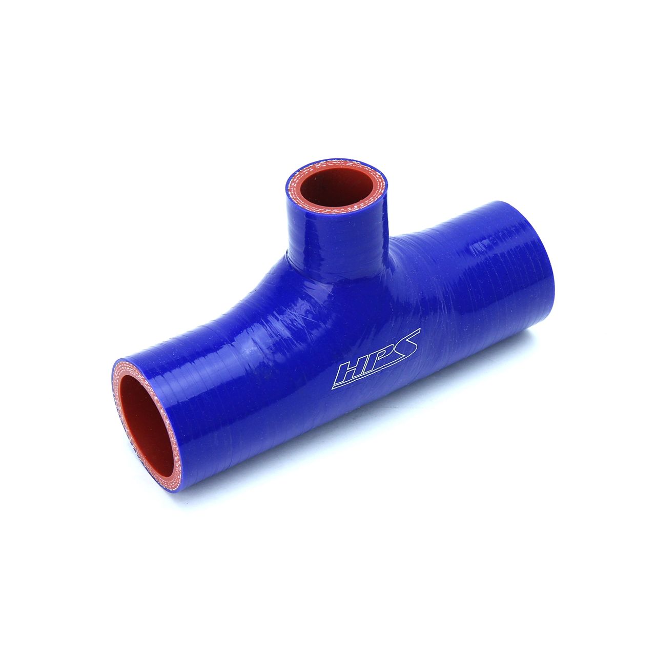 HPS 2-3/8" ID , 1" ID branch Blue Silicone Coupler Blow Off Valve T Hose Tee