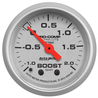 Thumbnail for Autometer Ultra-Lite Gauge Vac/Boost 2 1/16in -1 - +2 Bar Mechanical Ultra-Lite