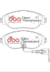 Thumbnail for DBA 13-21 Volkswagen Golf R (MK7) SP Performance Front Brake Pads