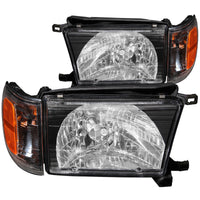 Thumbnail for ANZO 1999-2002 Toyota 4Runner Crystal Headlights Black