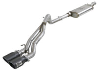 Thumbnail for aFe Rebel Series Cat-Back 2.5in Dual Center Exit SS Exhaust w/ Black Tips 07-14 Jeep Wrangler V6