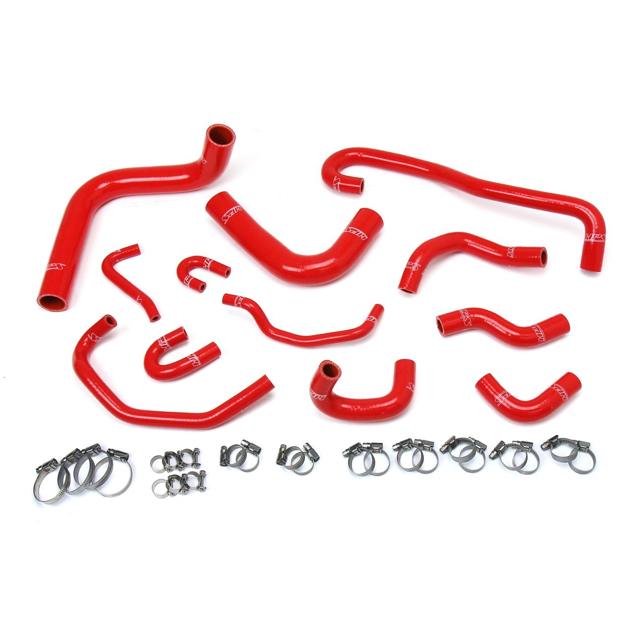 HPS Reinforced Red Silicone Radiator + Heater Hose Kit Coolant for Toyota 89-92 4Runner 3.0L V6 Left Hand Drive