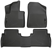 Thumbnail for Husky Liners 2016 Kia Sorento WeatherBeater Combo Black Floor Liners