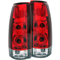 Thumbnail for ANZO 1999-2000 Cadillac Escalade Taillights Red/Clear - New Gen