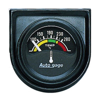 Thumbnail for AutoMeter Gauge Console Water Temp 1.5in. 280 Deg. F Elec Blk Dial Blk Bezel Autogage