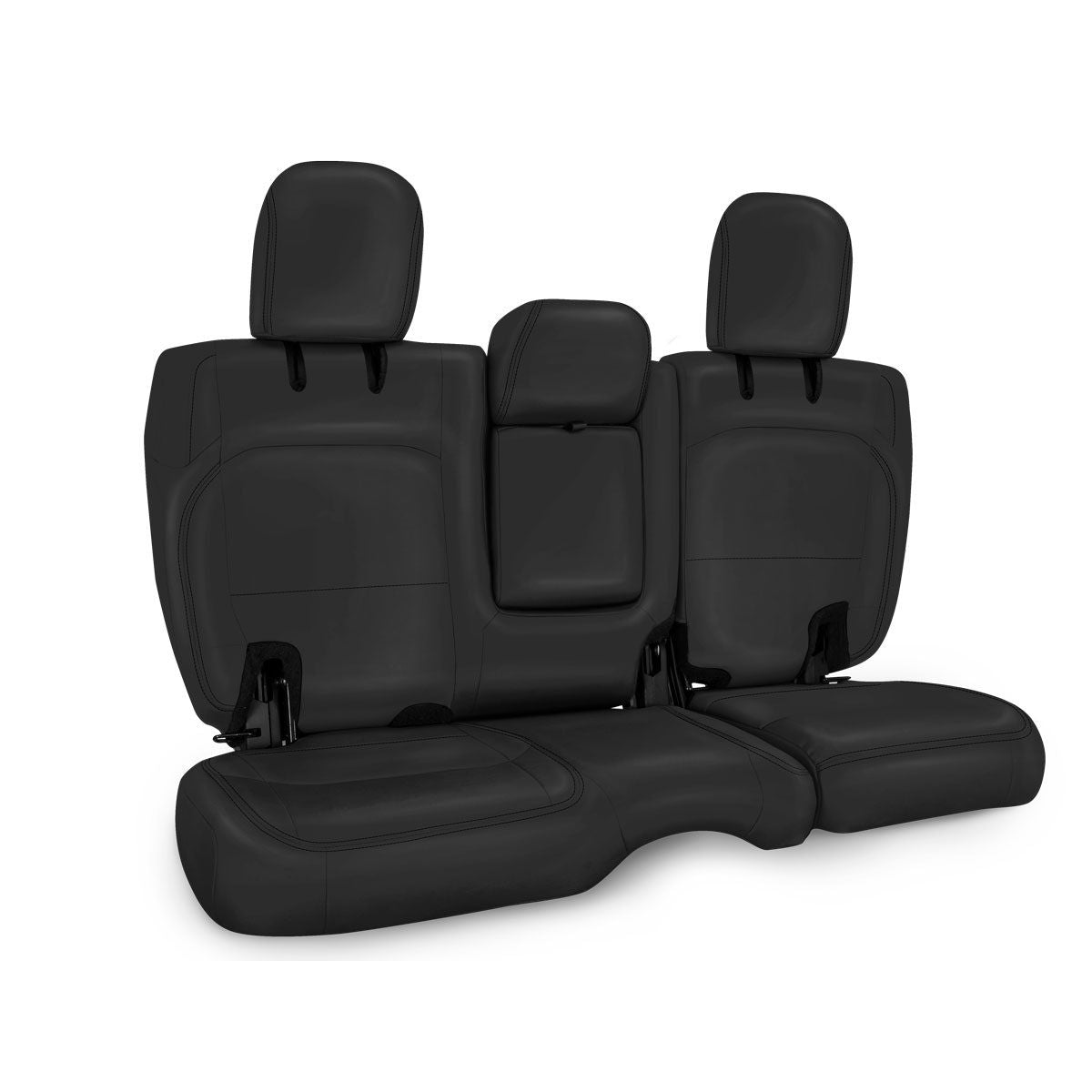 PRP 2018+ Jeep Wrangler JLU/4 door Rear Bench Cover with Leather Interior - All Black