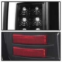 Thumbnail for Spyder 07-13 GMC Sierra 1500 V2 Light Bar LED Tail Lights - Black (ALT-YD-GS07V2-LBLED-BK)