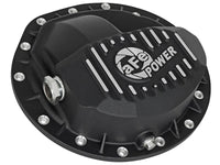 Thumbnail for aFe Power Pro Series Rear Differential Cover Black w/Machined Fins 16-17 Nissan Titan XD(AAM 9.5-14)