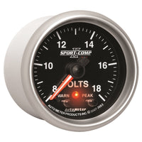 Thumbnail for Autometer Sport-Comp II 2-1/16in Digital Voltometer Gauge - 18V