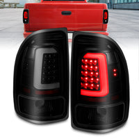 Thumbnail for ANZO 1997-2004 Dodge Dakota LED Taillights Black Housing Smoke Lens Pair
