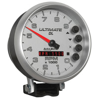Thumbnail for AutoMeter Gauge Tach 5in. 9K RPM Pedestal Datalogging Ultimate Dl Playback Silver