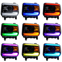 Thumbnail for Oracle 14-15 GMC Sierra Headlight DRL Upgrade Kit - ColorSHIFT w/o Controller SEE WARRANTY