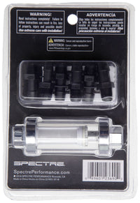 Thumbnail for Spectre Premium Clearview Fuel Filter (Incl. 1/4in. / 5/16in. / 3/8in. Barb Fittings)