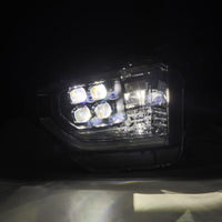 Thumbnail for AlphaRex 14-21 Toyota Tundra NOVA-Series LED Proj Headlights Alpha-Blk w/Actv Light & Seq. Sig + DRL