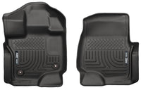 Thumbnail for Husky Liners 15-23 Ford F-150 Super/Super Crew Cab WeatherBeater Black Front Floor Liners