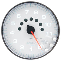 Thumbnail for Autometer Spek-Pro Gauge Tachometer 5in 11K Rpm W/Shift Light & Peak Mem White/Black