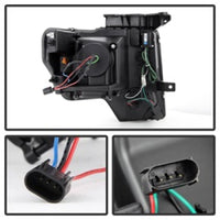 Thumbnail for Spyder Ford F150 09-14 Projector Headlights Halogen Model- Light Bar DRL Blk PRO-YD-FF15009-LBDRL-BK