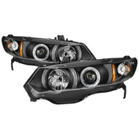 Thumbnail for Spyder Honda Civic 06-08 2Dr Projector Headlights LED Halo Black High H1 Low H1 PRO-YD-HC06-2D-HL-BK