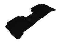 Thumbnail for 3D MAXpider 2011-2013 Kia Sorento 7-Seats Kagu 2nd Row Floormats - Black