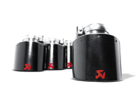 Thumbnail for Akrapovic 06-13 Chevrolet Corvette ZO6/ZR1 (C6) Tail Pipe Set (Carbon 125 mm)