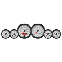 Thumbnail for Autometer Pro-Cycle Gauge Kit 6 Pc. Kit 3 3/8in & 2 1/16in Bagger White