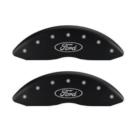 Thumbnail for MGP 4 Caliper Covers Engraved Front & Rear Oval logo/Ford Red finish silver ch