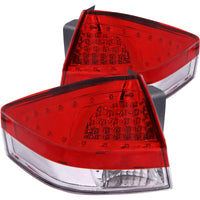 Thumbnail for ANZO 2008-2011 Ford Focus LED Taillights Red/Clear