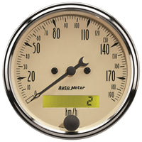Thumbnail for Autometer 3-1/8in 0-190km/h Antique Beige Elec. Programmable Speedometer