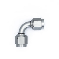 Thumbnail for DeatschWerks 6AN Flare Female Swivel 90-Degree to 6AN Flare Female Swivel - Anodized Matte Black