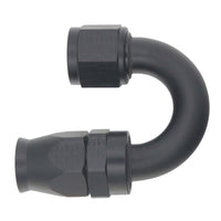 Thumbnail for DeatschWerks 10AN Female Flare Swivel 180-Degree Hose End CPE - Anodized Matte Black