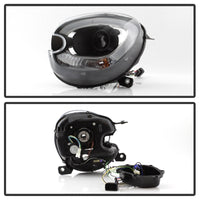 Thumbnail for Spyder Mini Cooper Countryman 11-15 Headlights - Halogen Model Only - Black PRO-YD-MCO11-DRL-BK