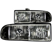 Thumbnail for ANZO 1998-2005 Chevrolet S-10 Crystal Headlights Black