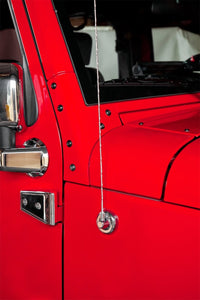 Thumbnail for Rugged Ridge Antenna Base Cover Chrome 07-18 Jeep Wrangler