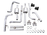 Thumbnail for AWE Tuning 22-23 GMC Sierra 1500 AT4X 6.2L 0FG Catback Split Dual (Flat Bumper) - Diamond Black Tips