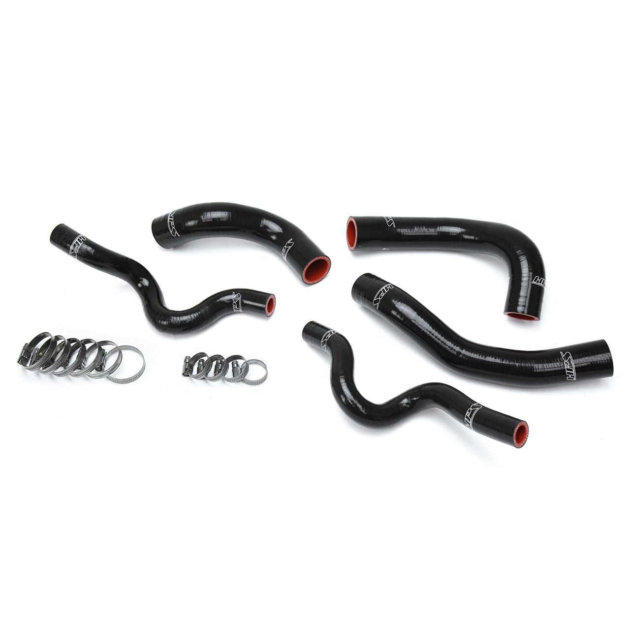 HPS Reinforced Black Silicone Radiator Hose Kit Coolant for Hyundai 13-17 Veloster 1.6L Turbo