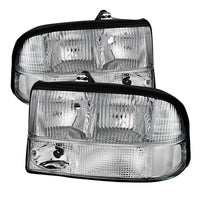 Thumbnail for Xtune Oldsmobile Bravada 98-01 Crystal Headlights Chrome HD-JH-GS1598-AM-C