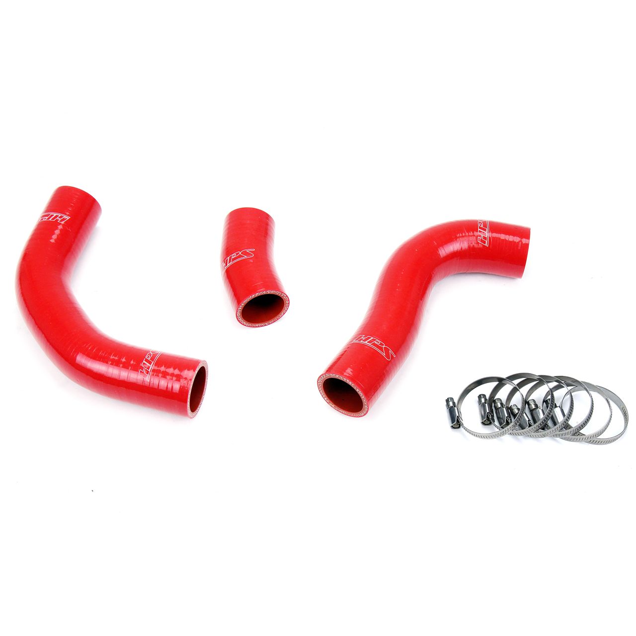 HPS Reinforced Red Silicone Radiator Hose Kit Coolant for Toyota 88-90 Land Cruiser FJ62 4.0L I6