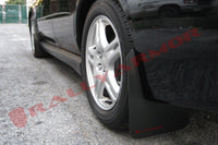 Thumbnail for Rally Armor 02-07 Subaru WRX/STI/RS/2.5i (wagons req mod) Basic Black Mud Flap w/ Red Logo