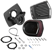 Thumbnail for K&N Street Metal Intake System for 08-16 Harley Davidson Touring Models - Shaker Black