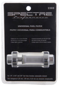 Thumbnail for Spectre Premium Clearview Fuel Filter (Incl. 1/4in. / 5/16in. / 3/8in. Barb Fittings)